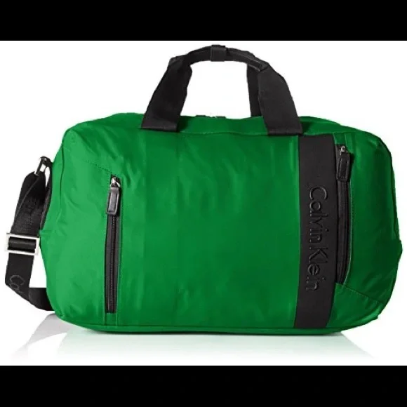 Calvin Klein-Northport 2.0 Duffel Kelly Green 20in x 12in MULTI-ZIP-LAST ONE-NWT - Picture 3 of 11
